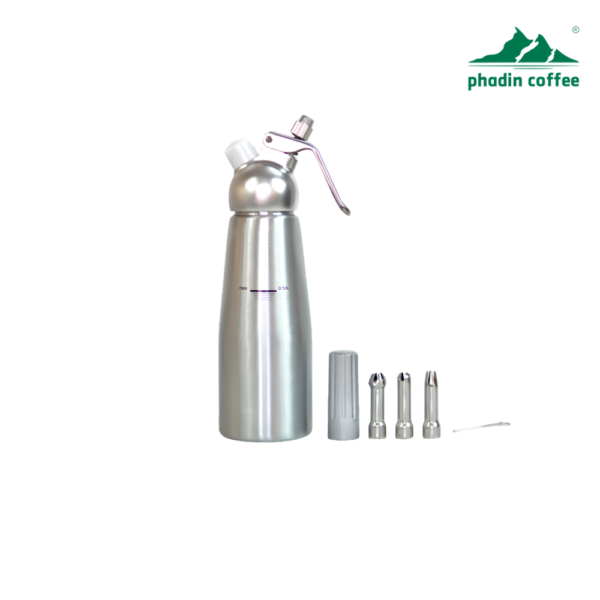 Bình xịt kem tươi WHIPPER CREAM 1000ml - Cổ Thép