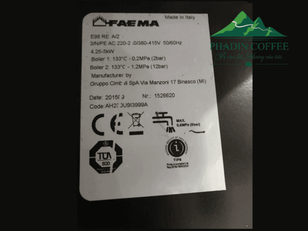 Faema E98 RE-A New 98% (Trắng - 2016)