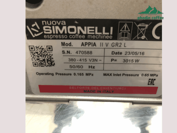 Nuova Simonelli Appia 2 Group Like New 98% (Trắng - 2016)