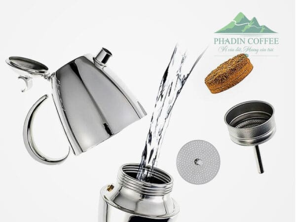 Bình pha moka inox