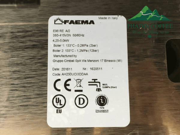 Faema E98 RE-A New 99% (Trắng - 2016)