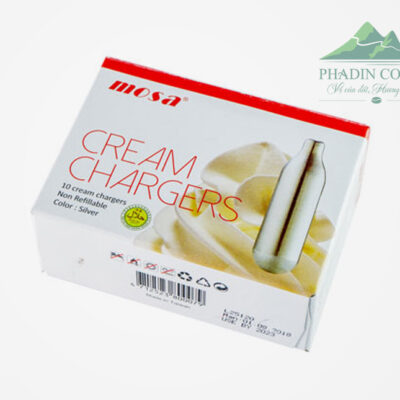 Viên gas N₂O MOSA 8g cho bình xịt kem – Hộp 10 viên