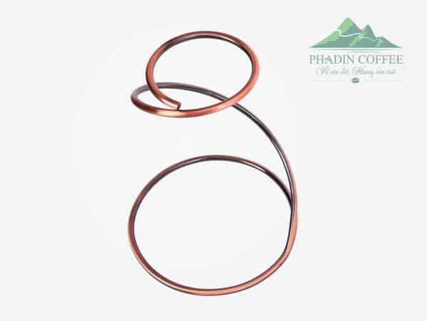 Giá đỡ phễu pha hình xoắn ốc màu đồng