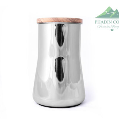 Hũ sàng bột cà phê sau khi xay