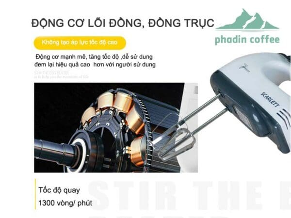 Máy đánh trứng cầm tay Scaret