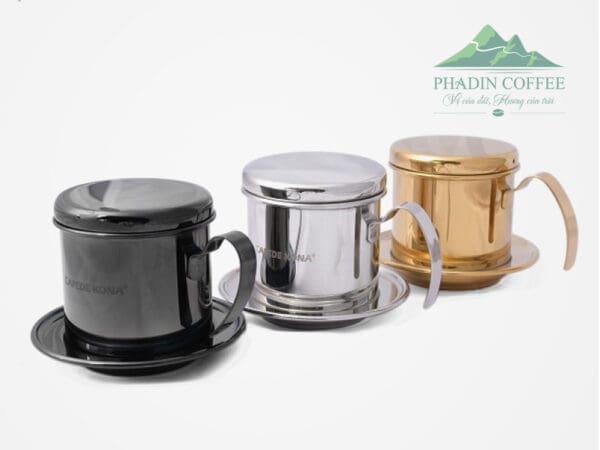 Phin cà phê Cafede Kona inox