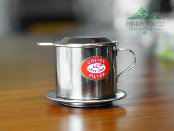 Phin cà phê Long Cam 7 lưới gài
