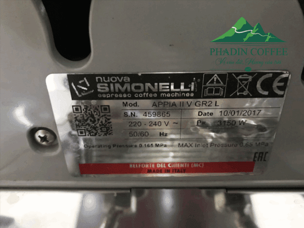 Nuova Simonelli Appia 2 Group Like New 99% (trắng 1-2017)