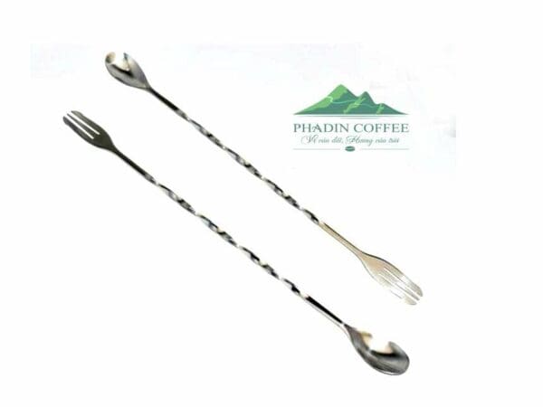 Muỗng/thìa pha chế | Thìa khuấy Barspoon 32cm | Inox 2 đầu