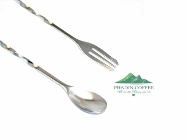 Muỗng/thìa pha chế | Thìa khuấy Barspoon 32cm | Inox 2 đầu