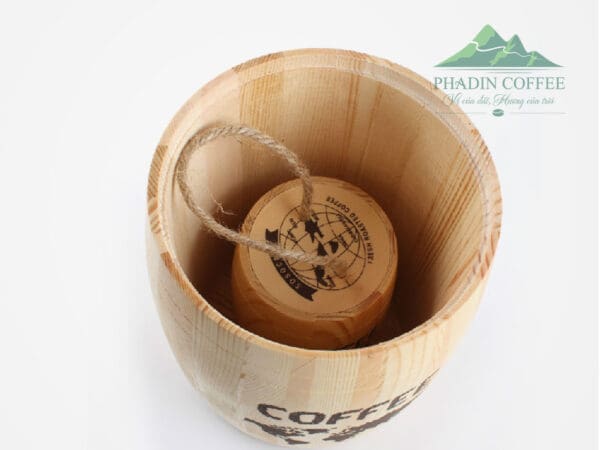 Thùng gỗ trưng bày cà phê size 1