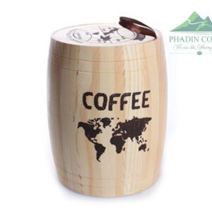 Thùng gỗ trưng bày cà phê size 1