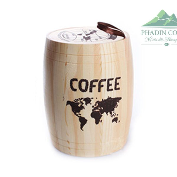 Thùng gỗ trưng bày cà phê size 2