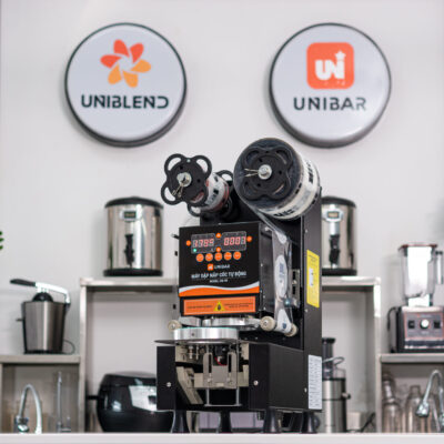 Máy ép miệng ly | Máy dập nắp cốc tự động UNIBAR UBSK-99