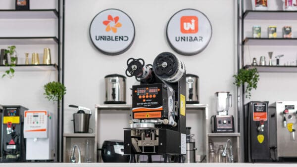 Máy ép miệng ly | Máy dập nắp cốc tự động UNIBAR UBSK-99
