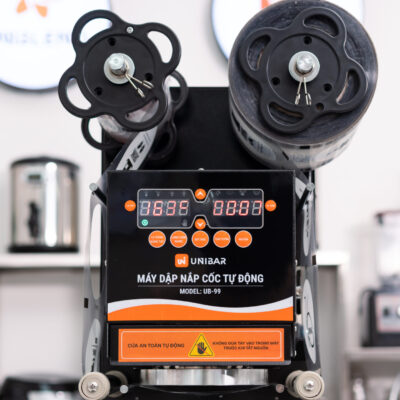 Máy ép miệng ly | Máy dập nắp cốc tự động UNIBAR UBSK-99