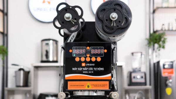 Máy ép miệng ly | Máy dập nắp cốc tự động UNIBAR UBSK-99