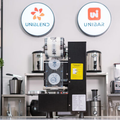 Máy ép miệng ly | Máy dập nắp cốc tự động UNIBAR UBSK-99
