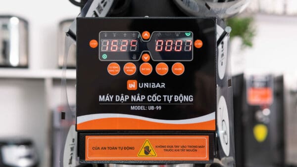 Máy ép miệng ly | Máy dập nắp cốc tự động UNIBAR UBSK-99