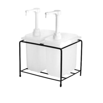 Giá đựng bình bơm nhựa cao cấp 2L 2 ngăn