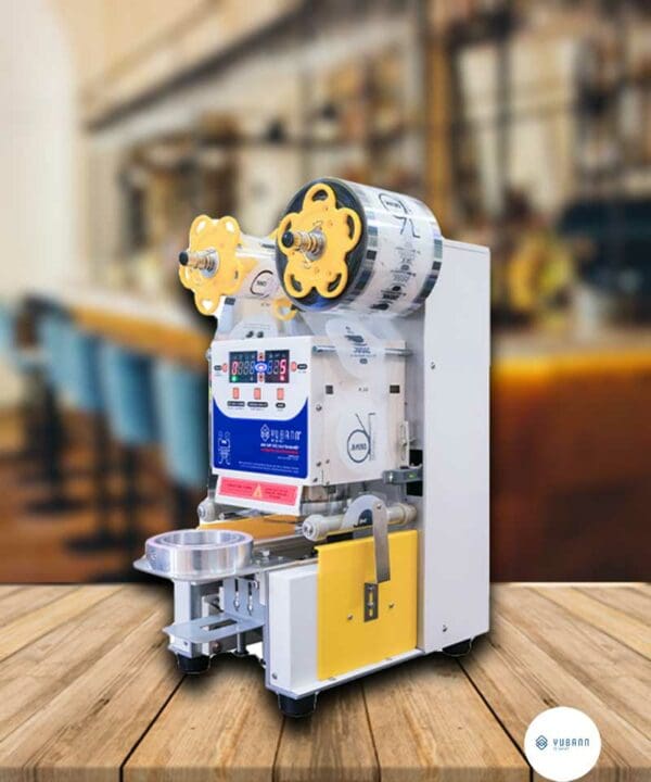 Máy ép miệng ly | Máy dập nắp cốc tự động YUBANN YB-95A