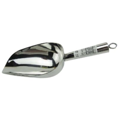 Múc đá inox size số 5 loại dày đẹp 9.5 x 12.5 x 8.5 cm 
