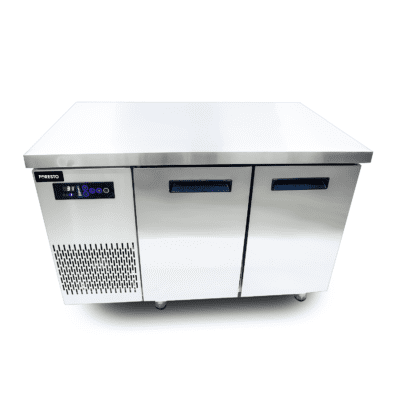 Bàn mát | Bàn lạnh quầy bar FORESTO KM-15 D1500xR600xC800 | Quạt gió | Cánh inox