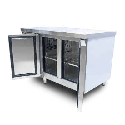 Bàn mát | Bàn lạnh quầy bar FORESTO KM-15 D1500xR600xC800 | Quạt gió | Cánh inox