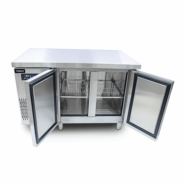 Bàn mát | Bàn lạnh quầy bar FORESTO KM-15 D1500xR600xC800 | Quạt gió | Cánh inox