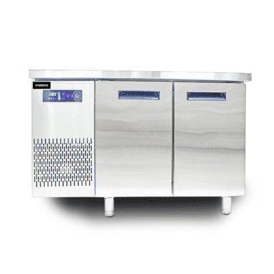 Bàn mát | Bàn lạnh quầy bar FORESTO KM-12 D1200xR600xC800 | Quạt gió | Cánh inox