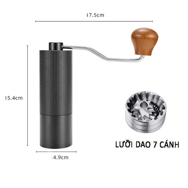 Máy xay cà phê cầm tay Delicio MX1015 | 7 cạnh - ảnh chi tiết 4 tại Phadin