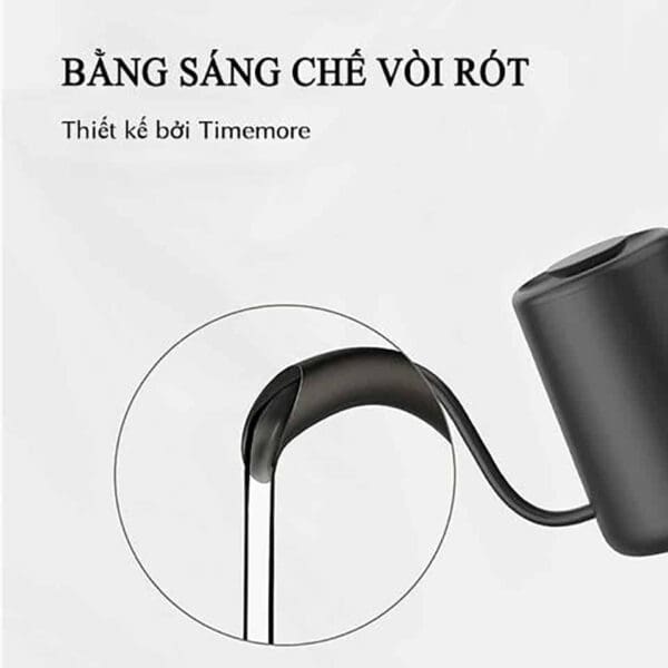 Ấm rót cổ ngỗng Timemore Fish Pour 700ml tay nhựa