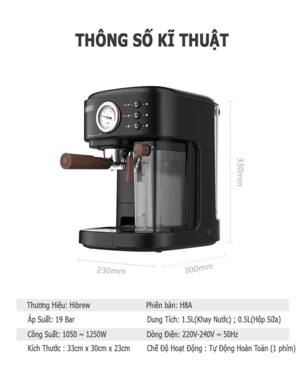 Máy pha cà phê Hibrew H8A