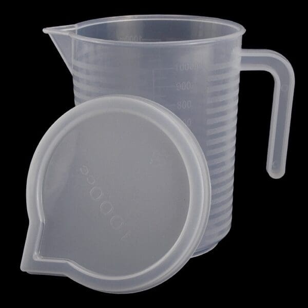 Ca đong định lượng | Ca đong nhựa 1000ml | Có nắp