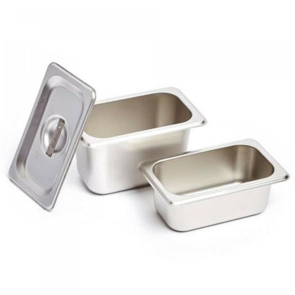 Bộ khay + nắp inox 1/9