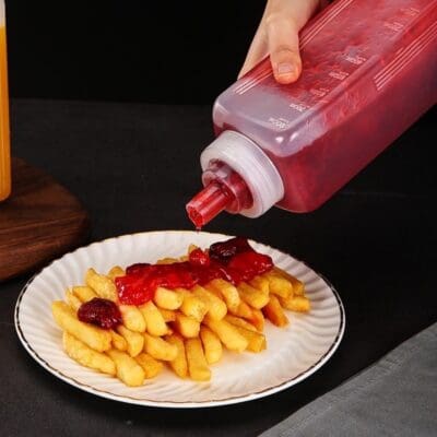 Bình đựng sốt cao cấp vòi rót rộng 800ml 