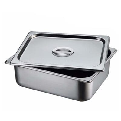 Bộ khay + nắp inox 1/2