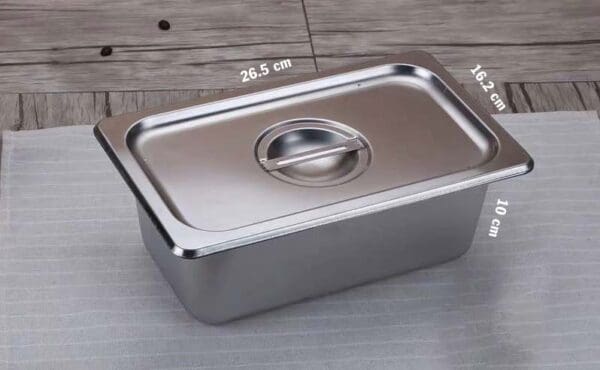 Bộ khay + nắp inox 1/4