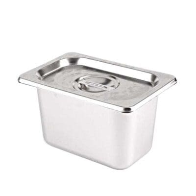 Bộ khay + nắp inox 1/9