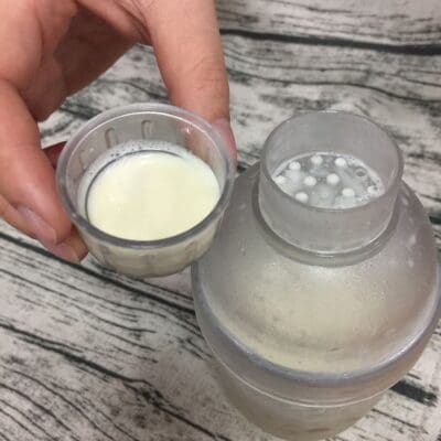 Bình lắc shaker | Bình lắc pha chế nhựa trong | Nắp tròn
