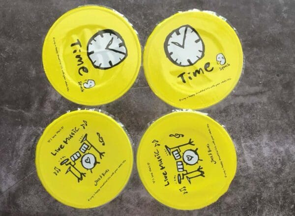 Cuộn màng dập cốc Time vàng