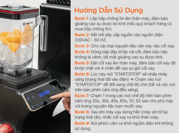 Máy xay sinh tố công nghiệp Uniblend One Touch