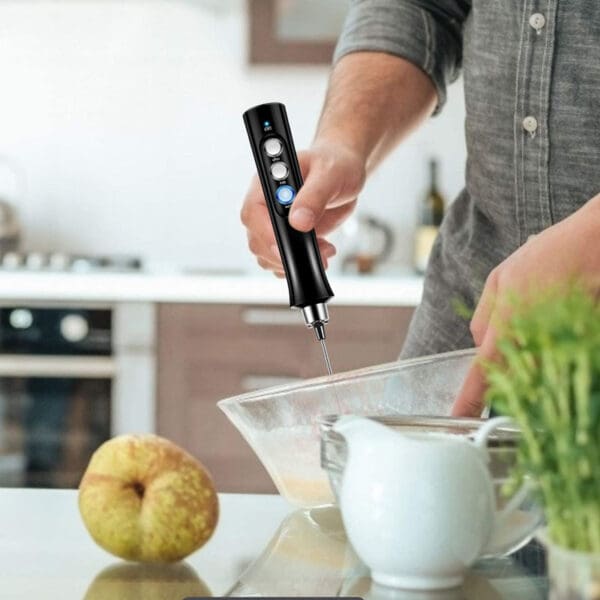 Máy tạo bọt cà phê, đánh trứng cầm tay mini cao cấp EW-071