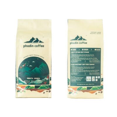 Cà phê hạt Arabica/Robusta - Cà phê rang nguyên chất 100%