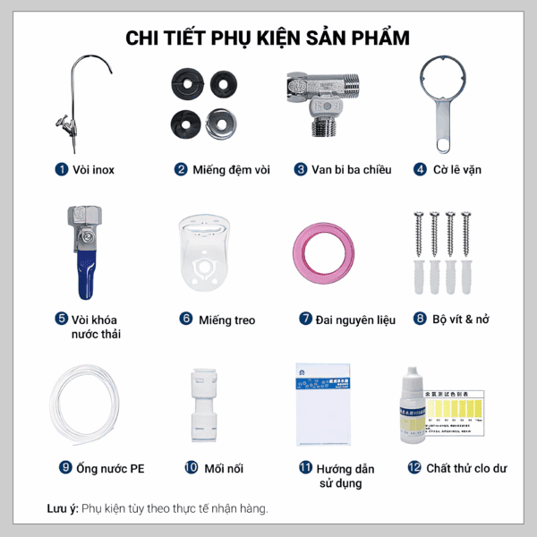 Máy lọc nước 5 giai đoạn| Foresto MC4+1 | Loại bỏ Clo dư | Giữ lại khoáng chất | 200l/h