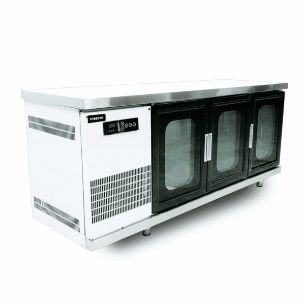 Bàn mát | Bàn lạnh quầy bar FORESTO KM-18 D1800xR600xC800 | Quạt gió | Cánh kính
