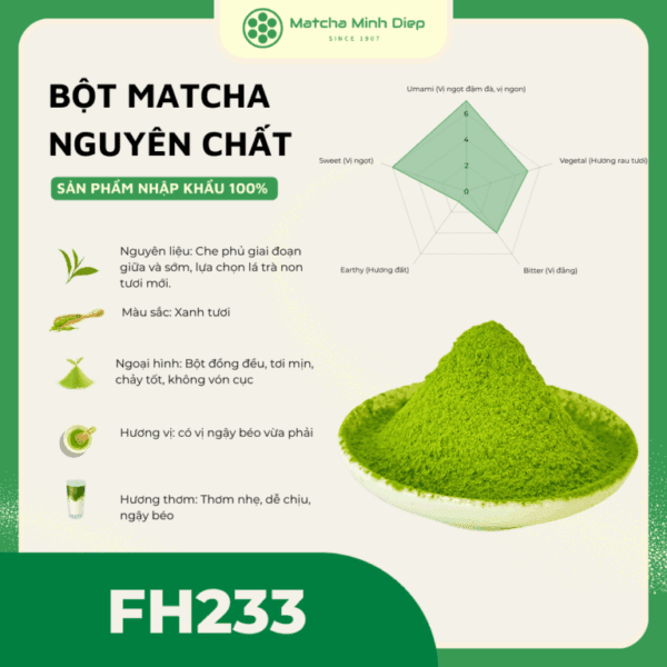 Bột Matcha Minh Diệp FH-233 (1Kg)