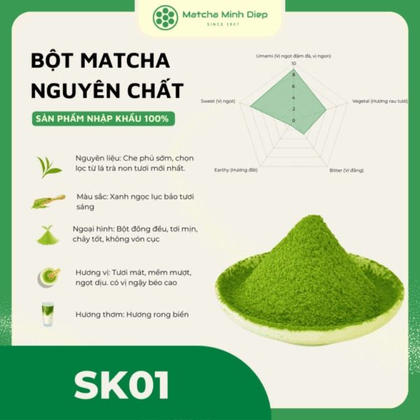 Bột Matcha Minh Diệp SK01 (1Kg)