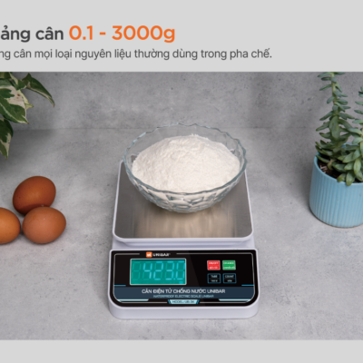 Khoảng cân 0,1g đến 3.000g của Unibar UDC-3K
