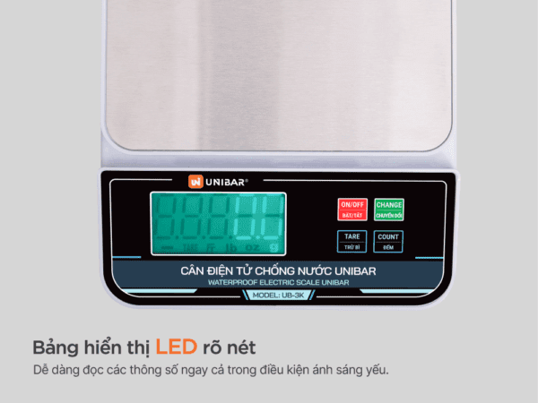 Cân điện tử chống nước Unibar UDC-3K